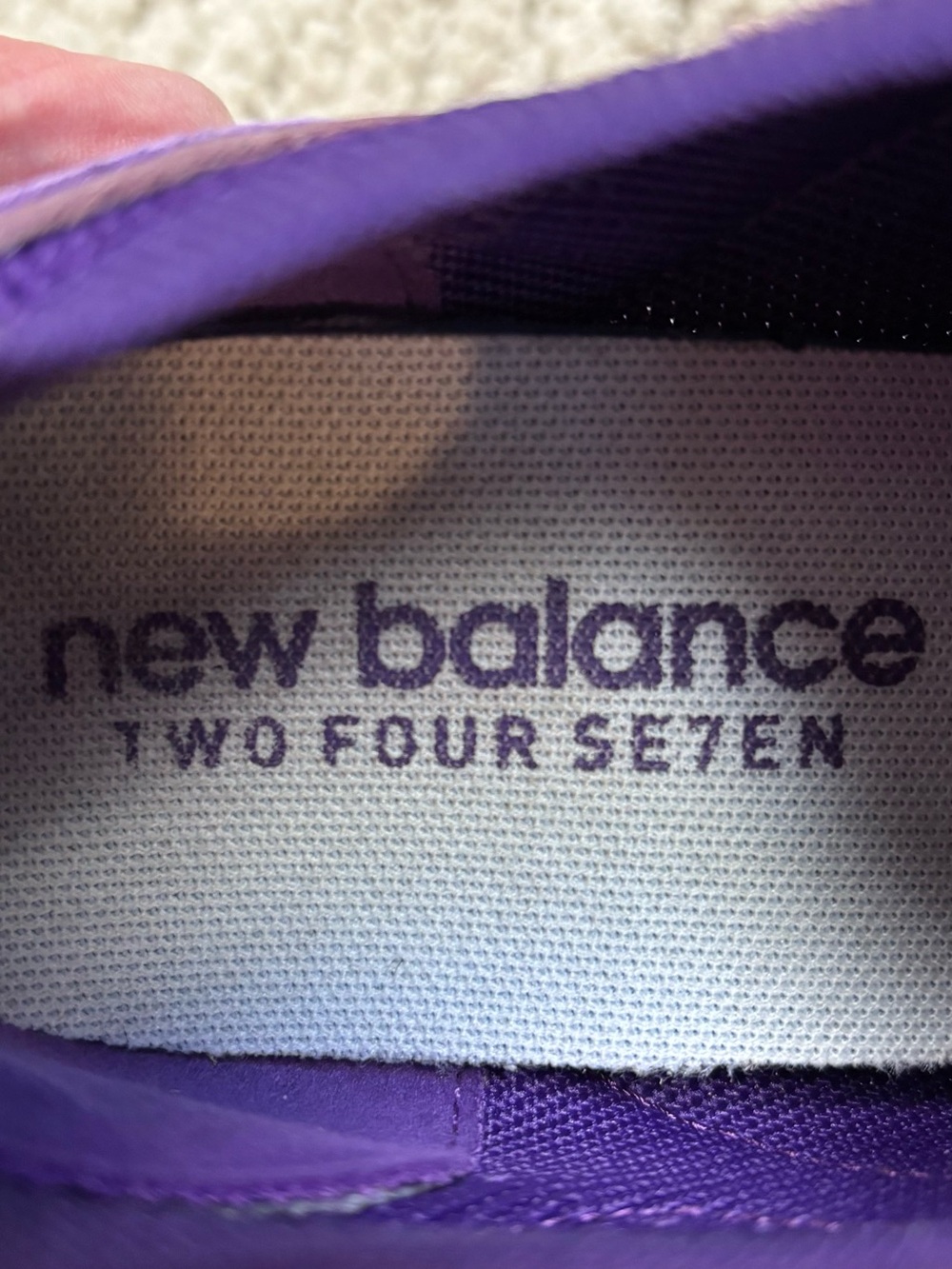 Women's NEW BALANCE Purple 247 Engineered Mesh RUNNING Shoes SNEAKERS  7 - Picture 6 of 7